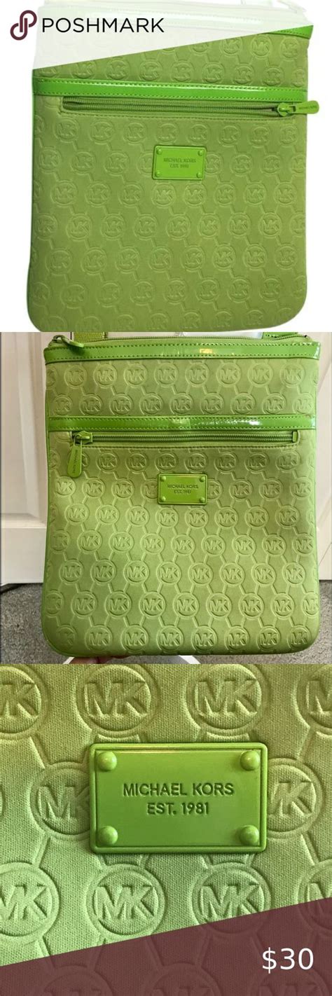 green michael kors crossbody|michael kors lime green handbag.